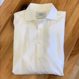 Charles Tyrwhitt Non Iron Slim Fit White 16.5 / 34